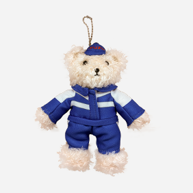 いすゞテディベアキーホルダーの画像